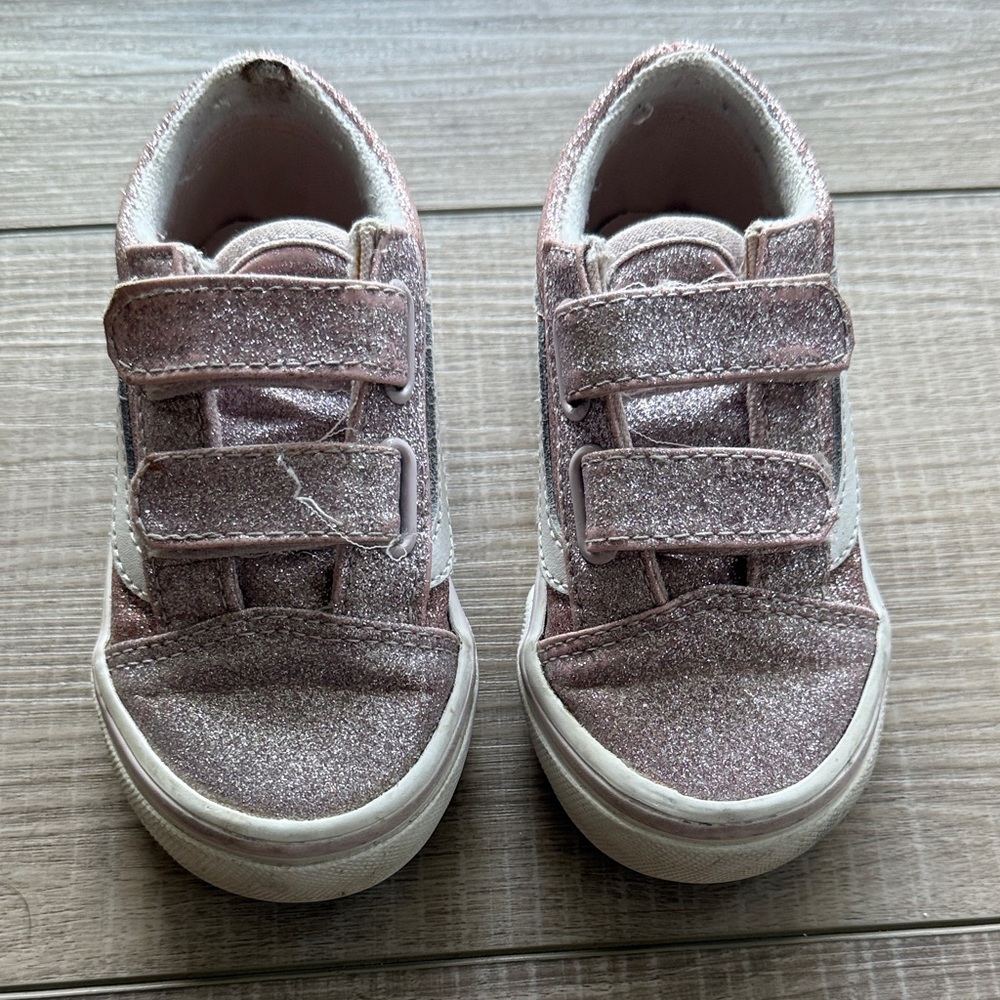 Vans Glittery Pink Kids Sneakers